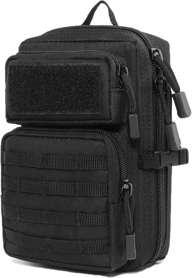 TRIWONDER Tactical Phone Pouch Molle, Smartphone Holster Bag EDC Utility Cellphone Lock Card Holder Organizer Fit for Waist Belt Case - Image 1